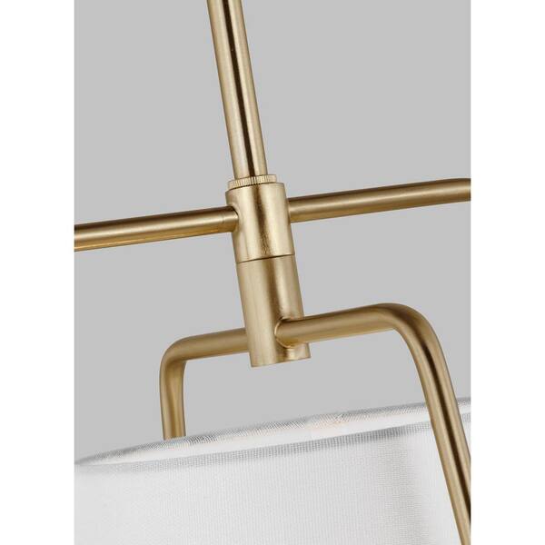 Generation Lighting - Studio Allis 1-Light Satin Brass Statement Pendant Light