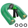 GardenJoy 3/4 in. x 25 ft. Standard-Duty Coil Garden Hose with 10-Function Green Sprayer FHCH-GR-25FTH1