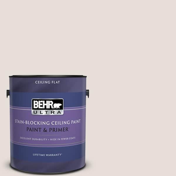 BEHR ULTRA 1 gal. #PPU17-06 Crushed Peony Ceiling Flat Interior Paint & Primer