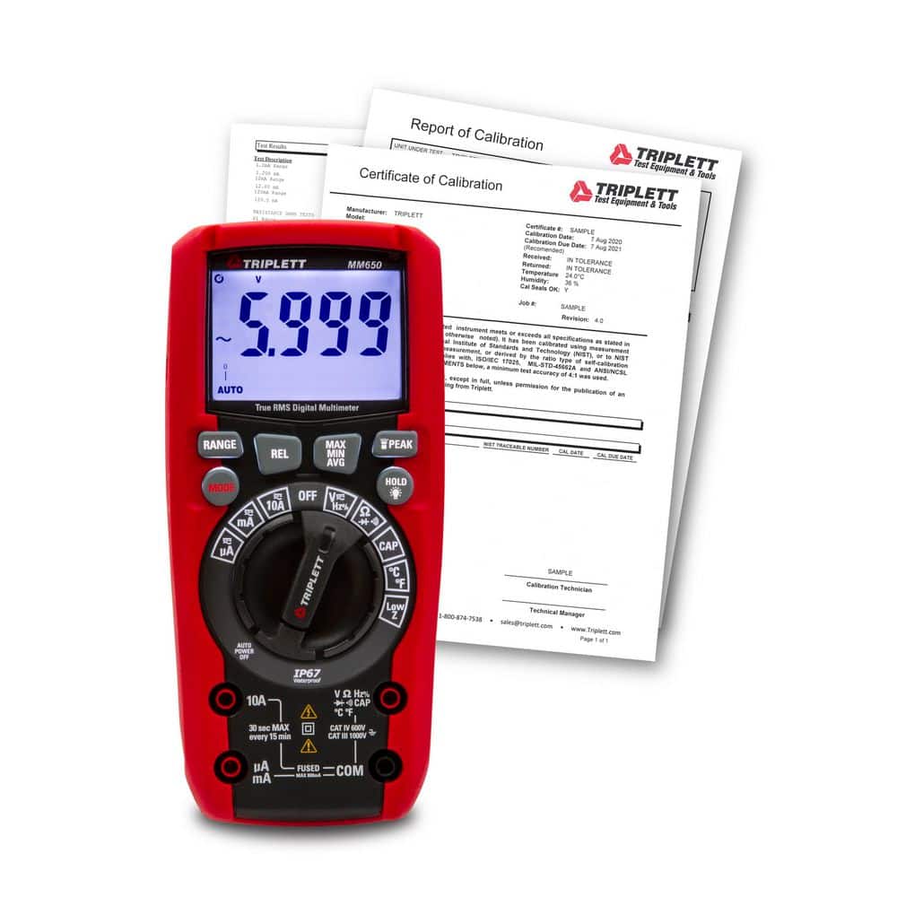 CAT IV TRMS DMM with Certificate of Traceability to N. I. S. T price history on PriceWatchPro