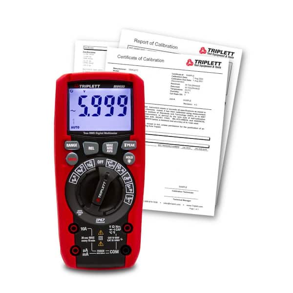 CAT IV TRMS DMM with Certificate of Traceability to N. I. S. T