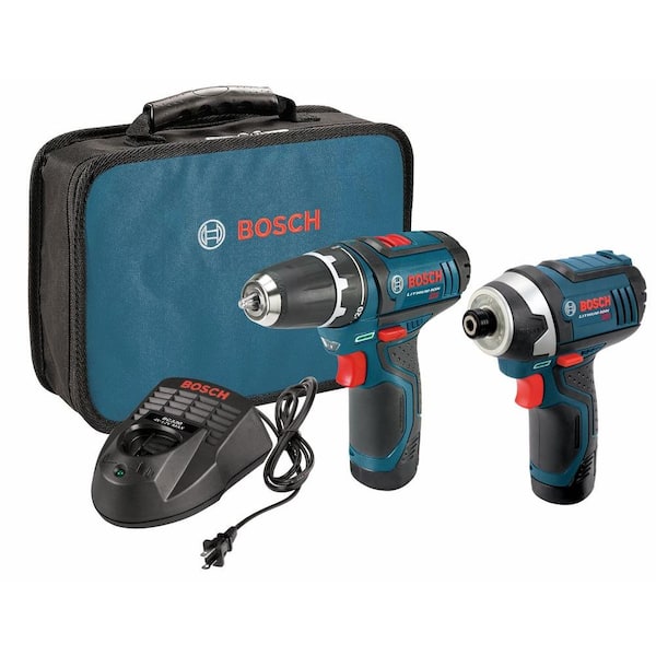 Bosch 12 Volt Lithium-Ion Cordless Drill/Driver and Impact Driver Combo Kit (2-Tool)