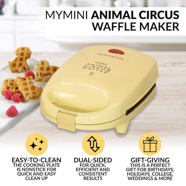 Nostalgia MyMini Waffle Maker, Purple 