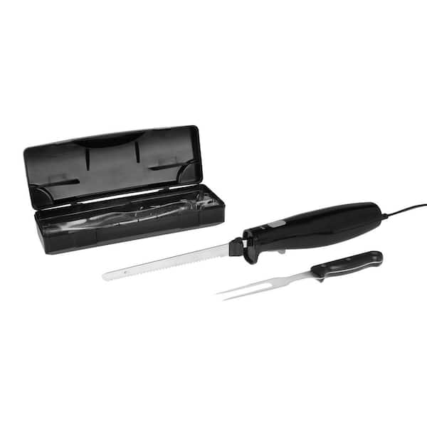 KALORIK Quick Slice Electric Knife Carving Set in Black