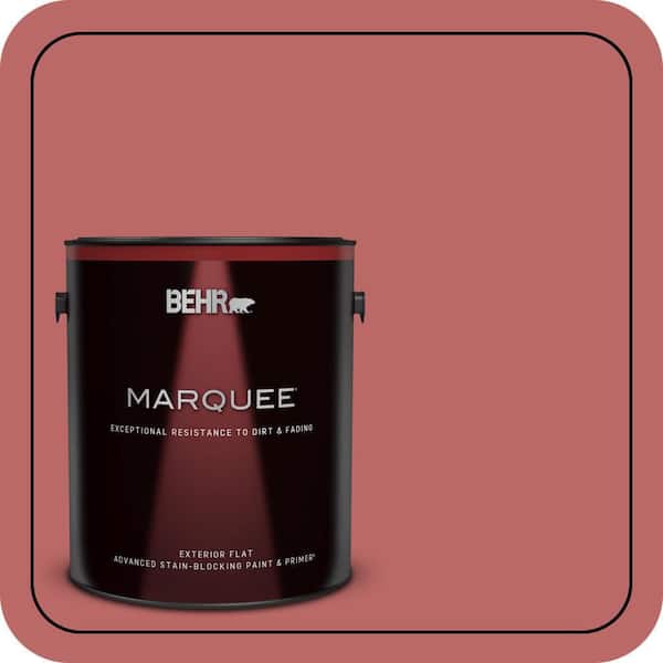 BEHR MARQUEE 1 gal. #MQ1-11 Drama Queen Flat Exterior Paint & Primer