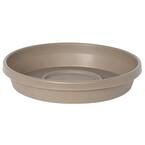 Bloem Terra 13 In. Charcoal Plastic Plant Saucer Tray STT14908