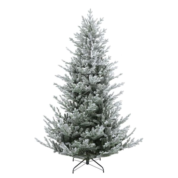 Northlight 6.5 ft. Flocked Little River Fir Artificial Christmas Tree With Unlit