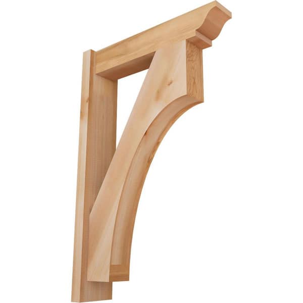 Ekena Millwork 6 in. x 34 in. x 22 in. Western Red Cedar Westlake Traditional Smooth Outlooker