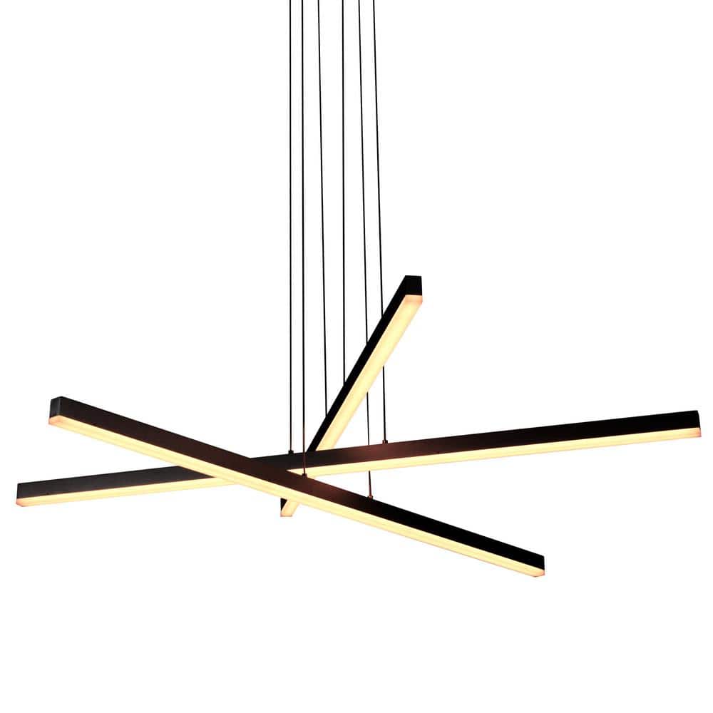 Sirius 40" Black Aluminum LED Pendant Light