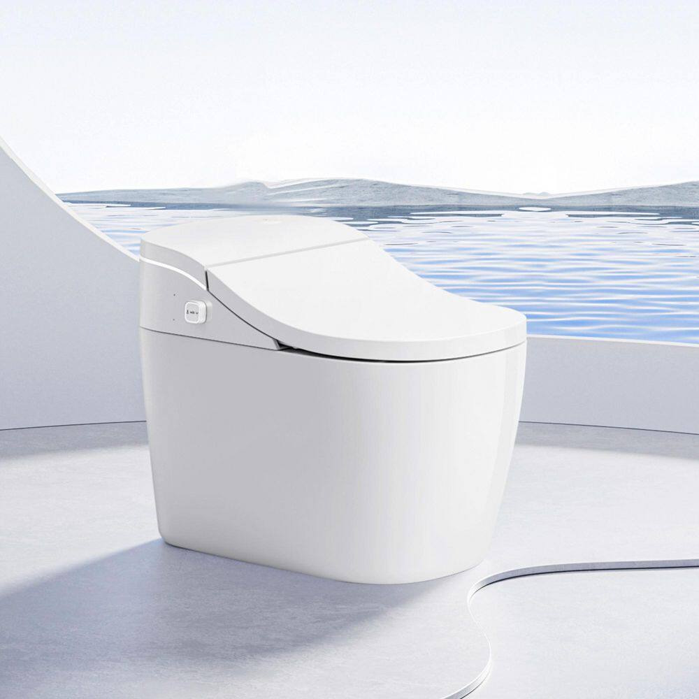 Vittuone Elongated Smart Bidet Toilet in White with Automatic Cleaning, Uv Sterilization, Aroma Diffuser, Water Filter price history on PriceWatchPro