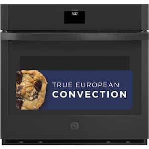30 in. Smart Single Electric Wall Oven in Black with Convection Cooking