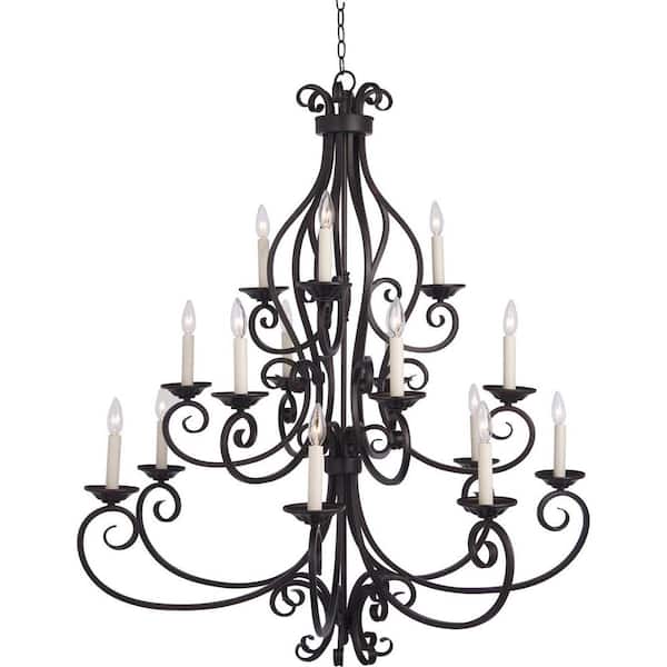Maxim Lighting Manor 15-Light Oil Rubbed Bronze Chandelier