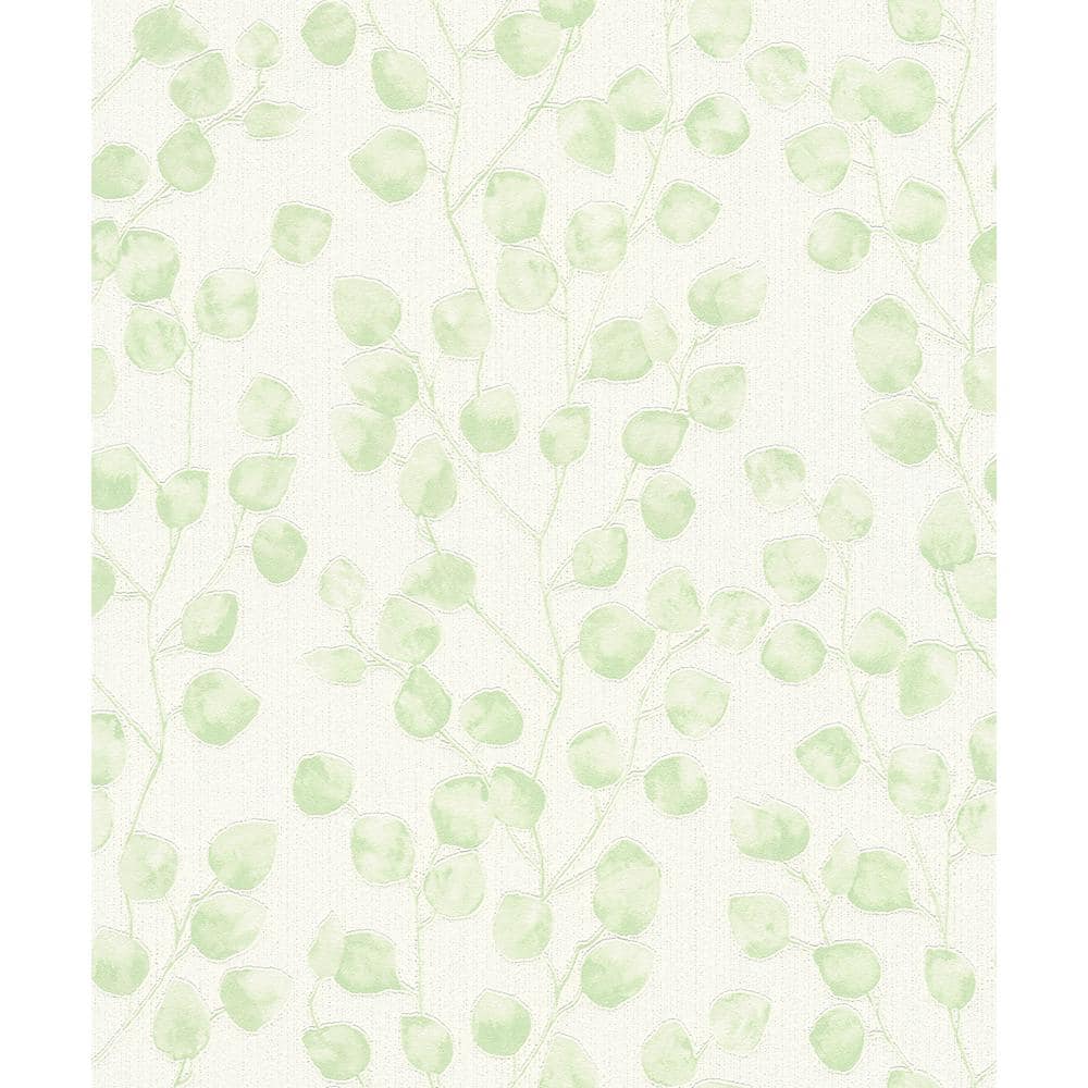 BoTanical Green Vinyl Peelable Roll (Covers 57.8 sq. ft.)