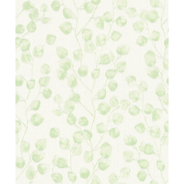Advantage Botanical Green Wallpaper Sample