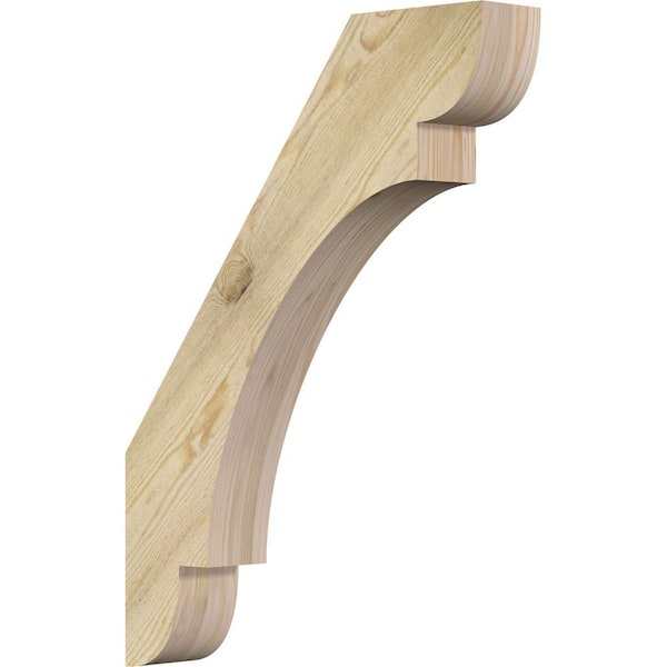 Ekena Millwork 4"W x 22"D x 30"H Olympic Rough Sawn Knee Brace, Douglas Fir