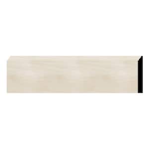 WM618 0.56 in. D x 5.25 in. W x 96 in. L Wood Poplar Baseboard Moulding