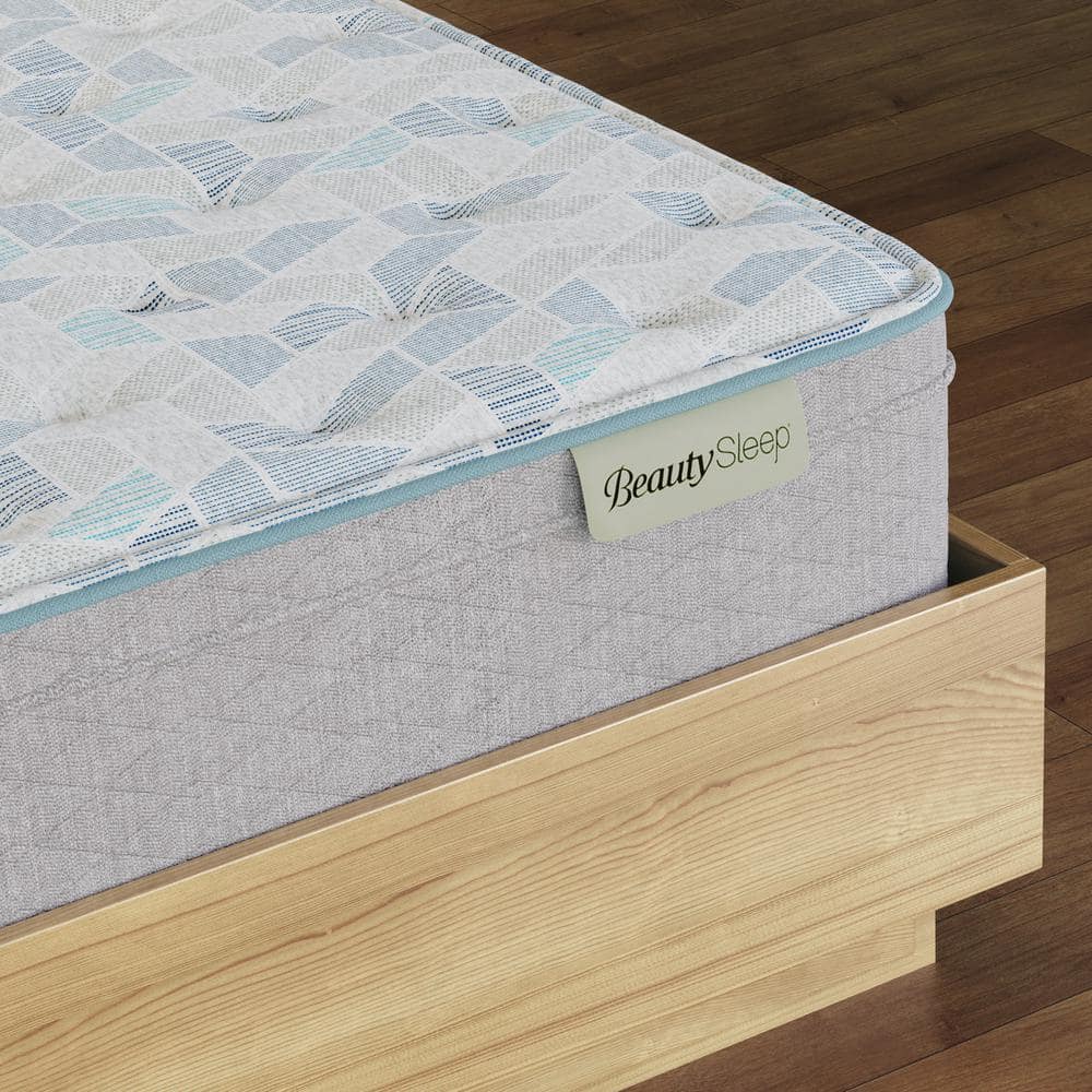 Beauty Sleep Twin XL Gray Euro Top Gel Memory Foam Mattress