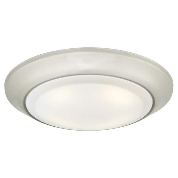 Westinghouse 15-Watt Brushed Nickel Indoor/Outdoor Integrated LED Flush Mount