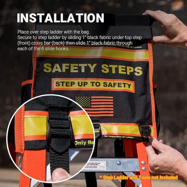 SAFETY STEPS Ladder Accessory and Organizer, Project Tray