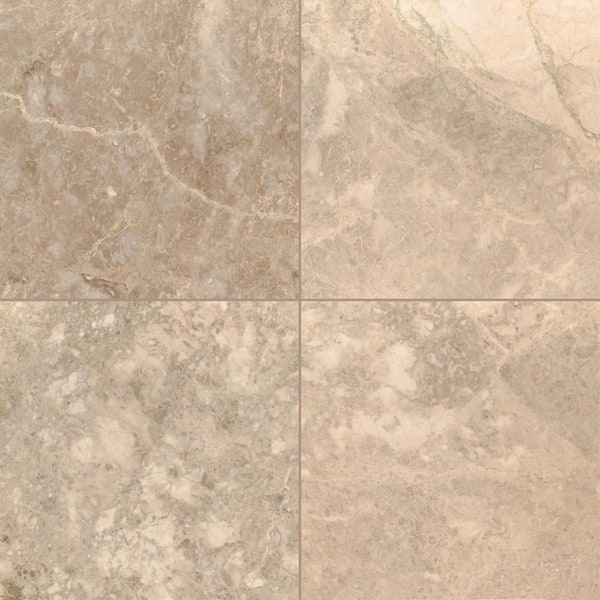 MSI Take Home Tile Sample - Cappuccino 4 in. x 4 in. Polished Marble Floor and Wall Tile