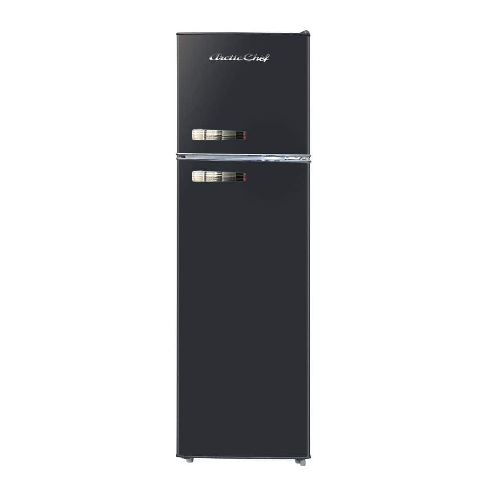 10 cu. ft. Retro Mini Refrigerator in Black with Freezer
