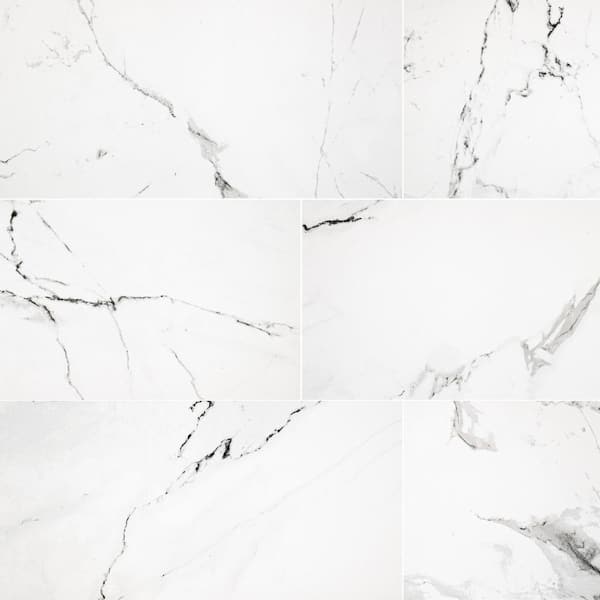 Home Decorators Collection Carrara 24 in. x 48 in. Polished Porcelain Floor and Wall Tile (16 sq. ft./Case)
