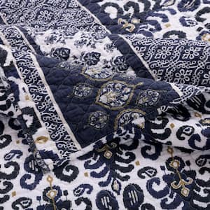 Native Indigo 3-Piece Full/Queen Quilt Set