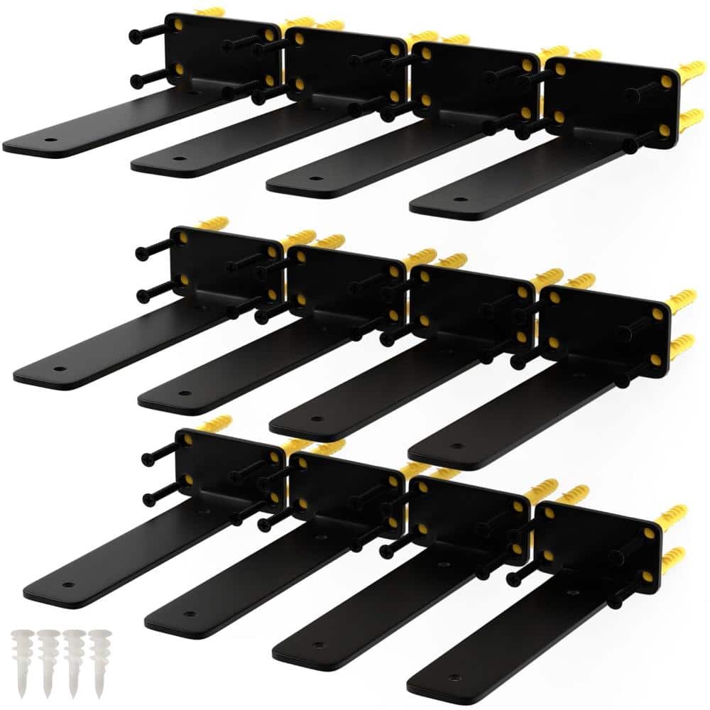 "12-Pack 8"" Hidden Floating Shelf Brackets, Steel" price history on PriceWatchPro