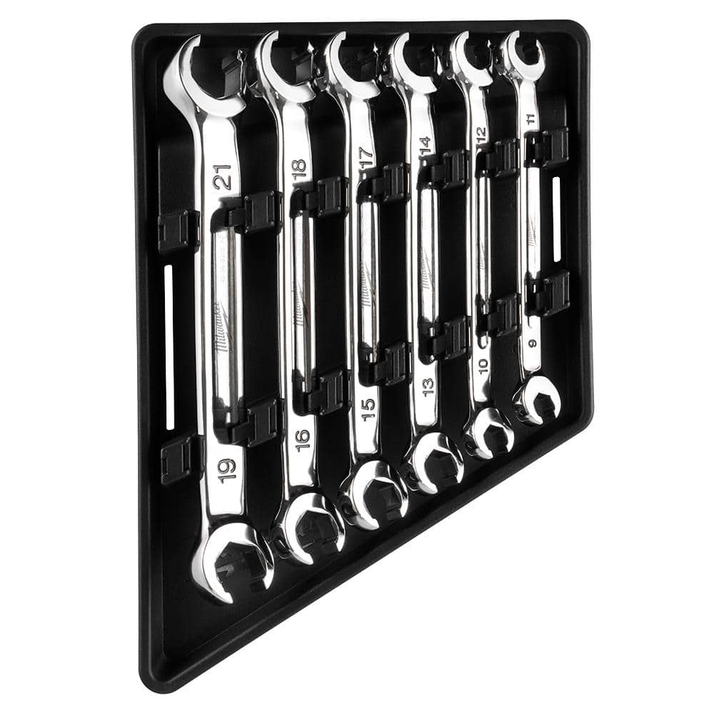 Compact Metric Ratcheting Line Wrench Set - 10, 11, UK