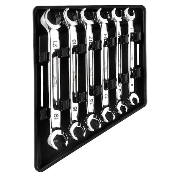 Milwaukee Double End Metric Flare Nut Wrench Set (6-Piece)