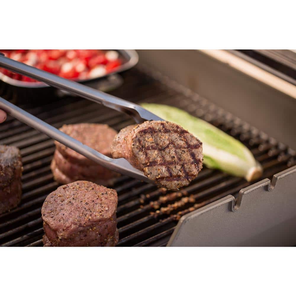 Stainless Steel Black Ergonomic Barbecue Tool Set