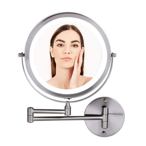 Ovente 13 2 In H X 1 6 W Small, 60 Vanity Mirror White 10x 1x Magnification
