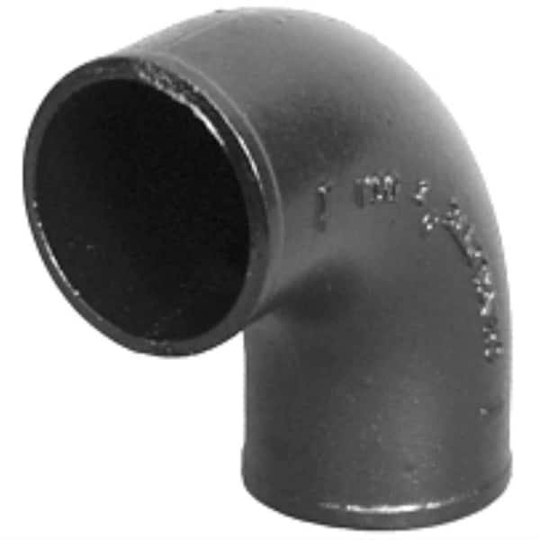 Charlotte Pipe 1-1/2 in. Cast-Iron DWV 90-Degree No-Hub Elbow