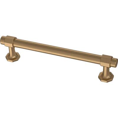 Classic Octagon 5-1/16 in. (128 mm) Champagne Bronze Drawer Pull