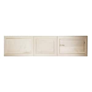 15.5 in. W x 81 in. H x 3.5 in. D Cutlass Raised Panel Clear Recessed Solid Wood Medicine Cabinet without Mirror