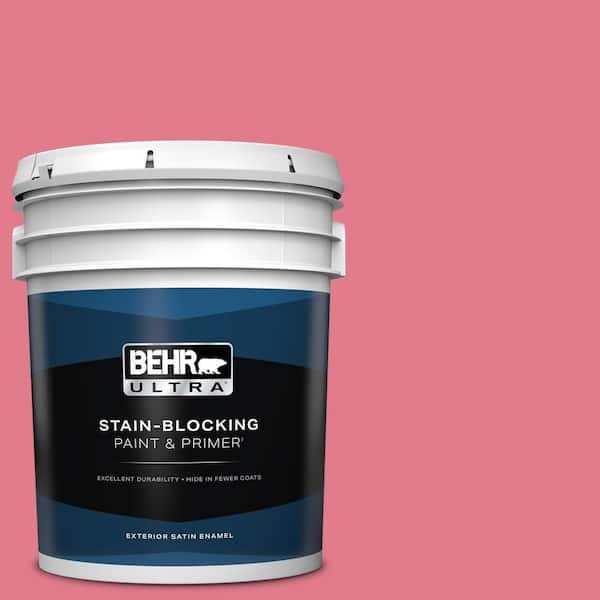 BEHR ULTRA 5 gal. #P150-4 Hot Gossip Satin Enamel Exterior Paint & Primer