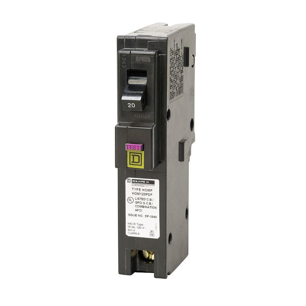 Homeline 20 Amp Single-Pole Plug-On Neutral Dual Function (CAFCI and GFCI) Circuit Breaker (9-pack) price history on PriceWatchPro