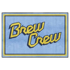 Milwaukee Brewers 5ft. x 8 ft. Plush Area Rug