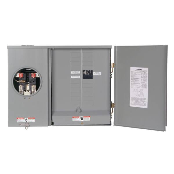 Siemens 200 Amp 20-Space 40-Circuit Flush Mount Underground Fed Meter Load Center Combination-DISCONTINUED