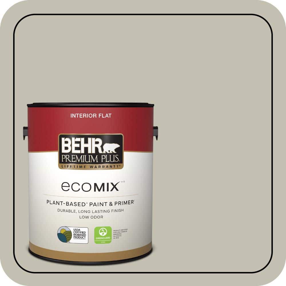 1 gal. #N350-3 Biking Trail Flat EcoMix Plant-Based Interior Paint & Primer price history on PriceWatchPro