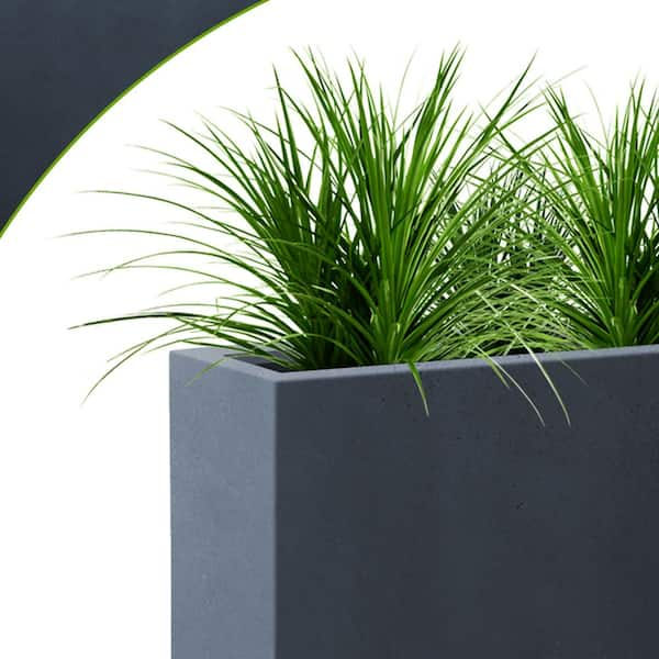 Tremont Tall Round Tapered Planter™ - Concrete Gray 2 Pack