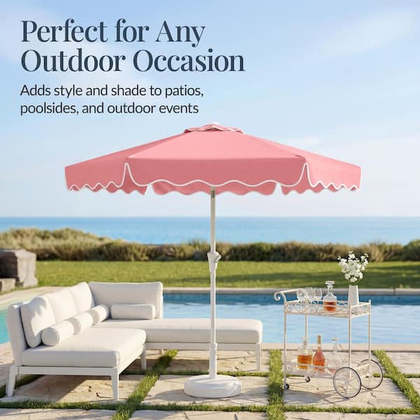 8 x 11 ft aluminum rectangle patio umbrella California Umbrella 11 ft. Rectangular Aluminum Market Umbrella Tuscan