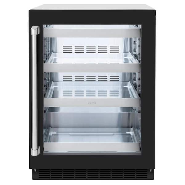 Touchstone 24 in. Single Zone 151 Can Beverage and Wine Cooler with Glass Door in Matte Black