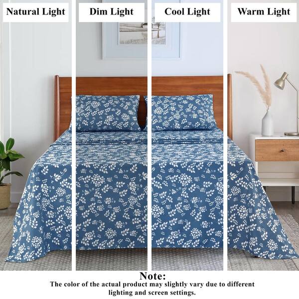 LDC LUX DECOR COLLECTION Lux Decor 4-Piece Microfiber Sheet Set