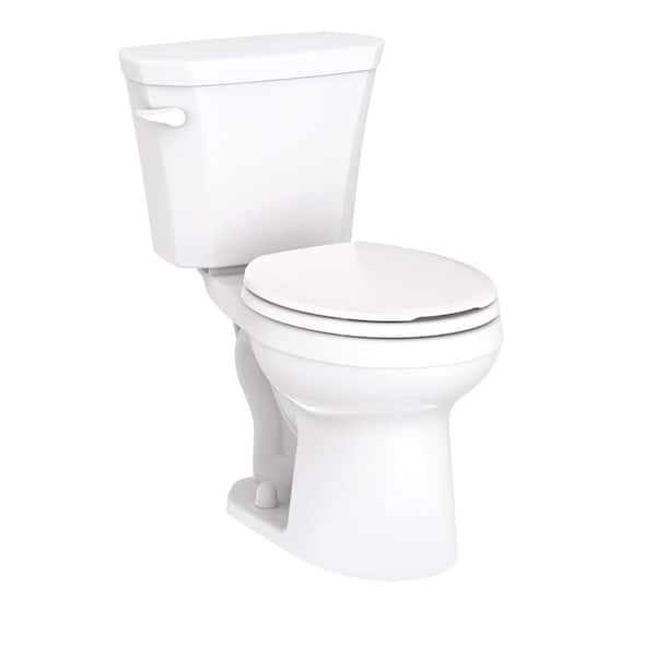 Gerber Viper Two-Piece 1.28 GPF Gravity Fed Round Front Toilet in White ...