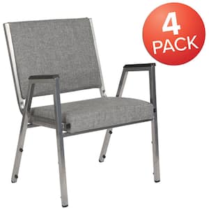 Gray Fabric Bariatric Fabric Side Chair (Set of 4)