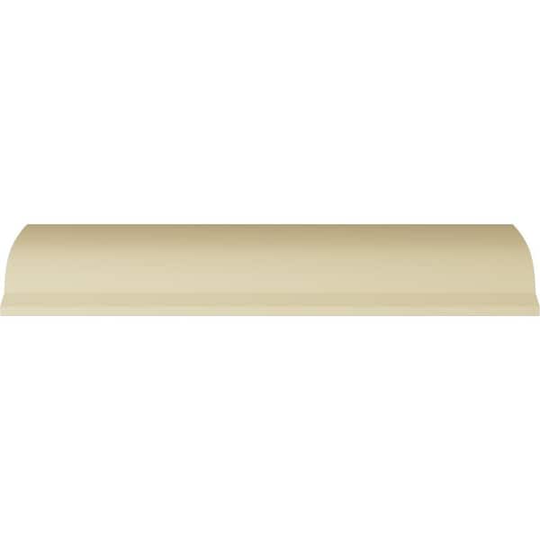 Ekena Millwork 6-1/4 in. x 6-3/8 in. x 94-1/2 in. Polyurethane Cornelia Crown Moulding