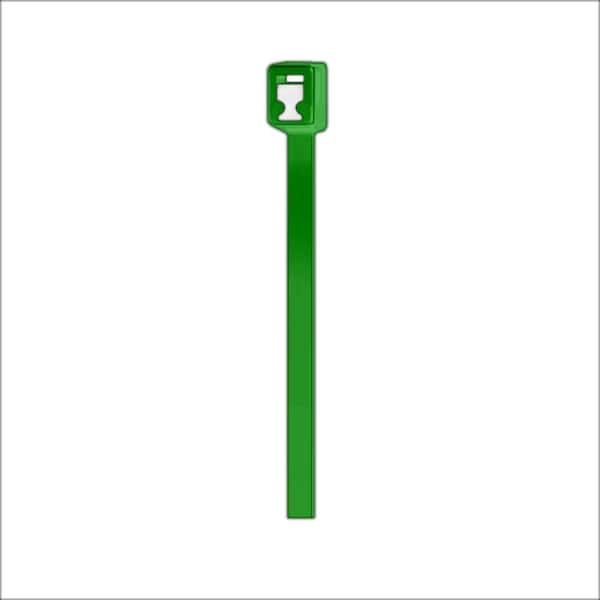 Unbranded 11 in. Twist and Cut UL Listed UV Resistant Cable Zip Ties (50-Pack) (Green)