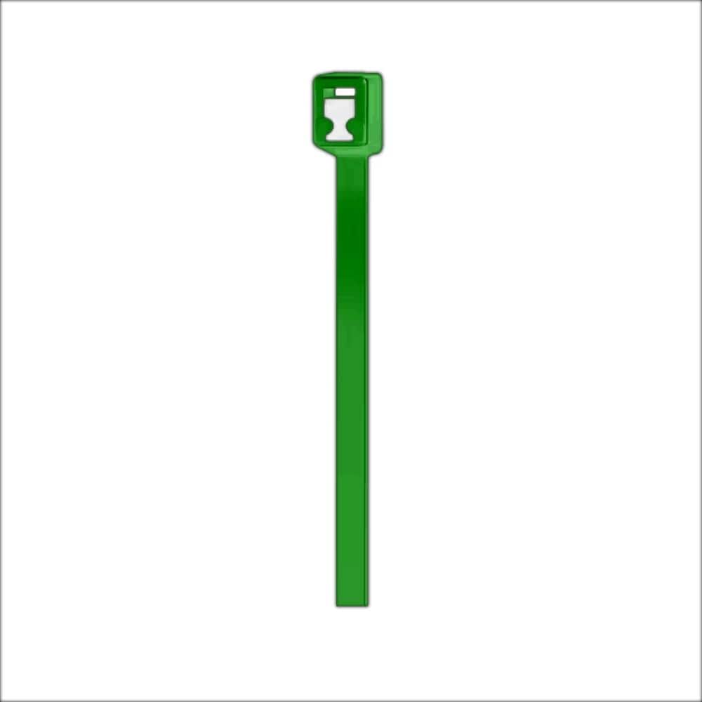8 in. Twist and Cut UL Listed UV Resistant Cable Zip Ties (50-Pack) (Green)