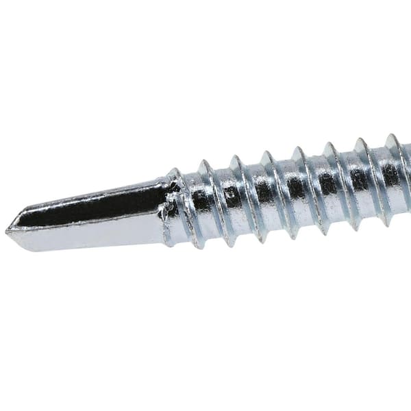 Everbilt #10 1 in. External Hex Flange Hex-Head Self-Drilling